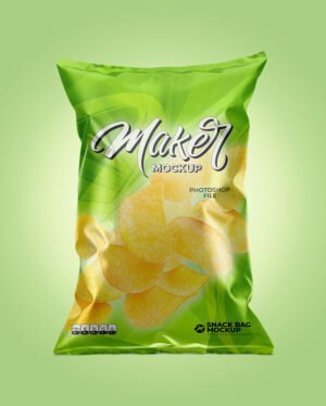 snack packaging mockup