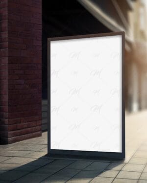 Mockup de outdoor publicitário editável PSD – billboard mockup alta resolução