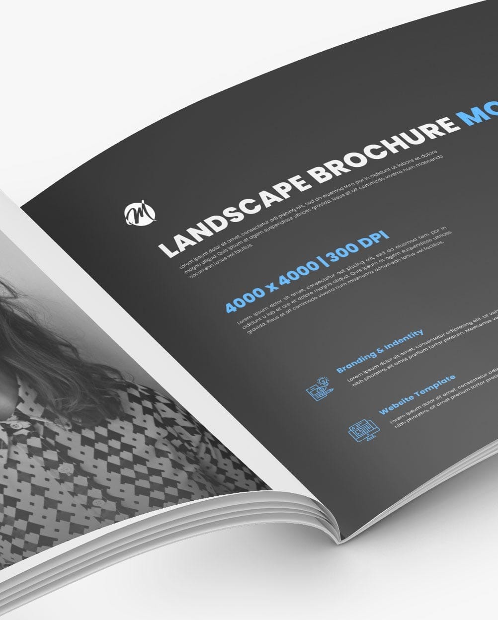 Brochure-mockup-landscape Mockup brochure - Mockup folheto horizontal – imagem 2