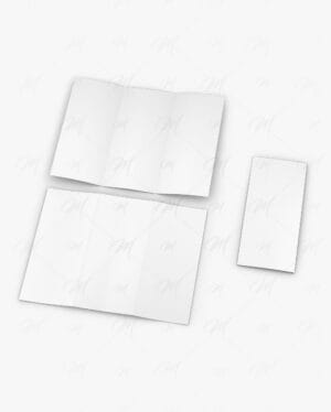 Mockup de folheto editável PSD – brochure mockup realista para design gráfico