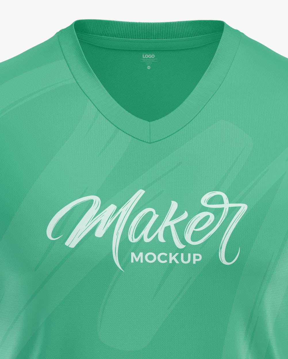 Camiseta-mockup Mockup Camiseta Gola v - T-Shirt v-neck – imagem 4