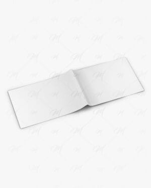 Mockup de folheto horizontal editável PSD – brochure mockup para apresentação gráfica