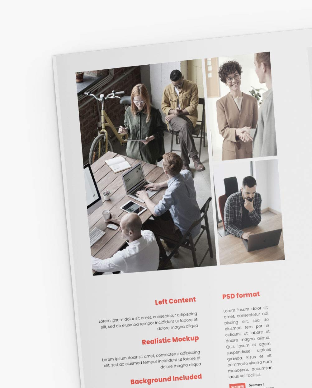 Landscape-brochure-mockup Mockup brochure - Mockup folheto horizontal – imagem 2