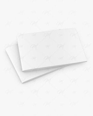 Mockup de folheto horizontal editável PSD – brochure mockup para apresentação gráfica