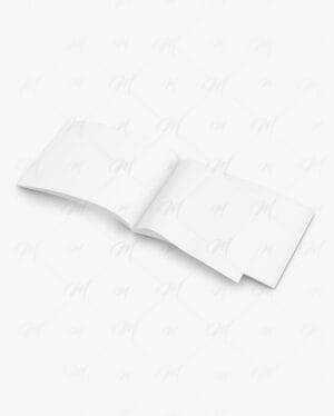 Mockup de folheto horizontal editável PSD – brochure mockup para apresentação gráfica