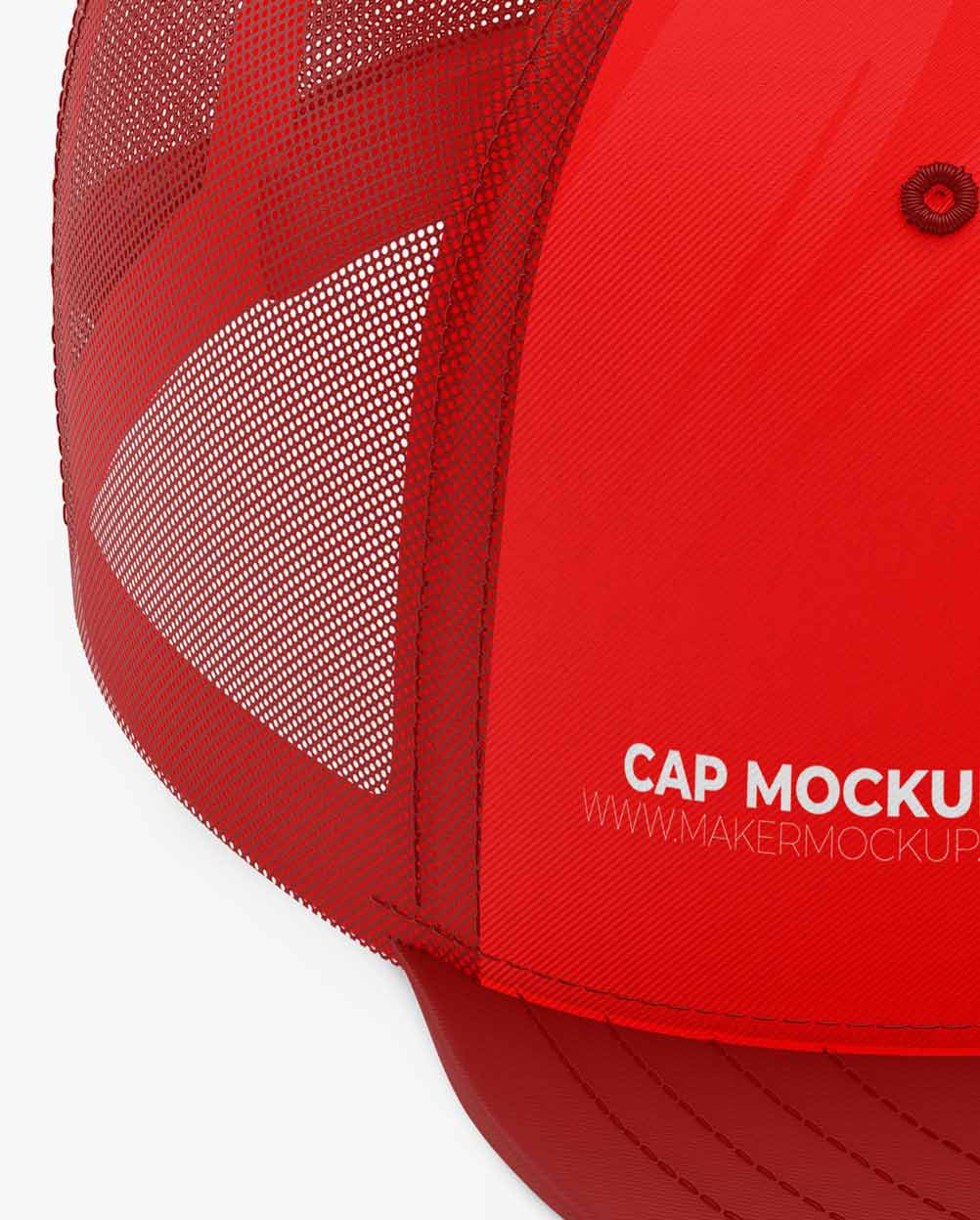 Mockup-de-boné Boné Strapback Mockup – imagem 6