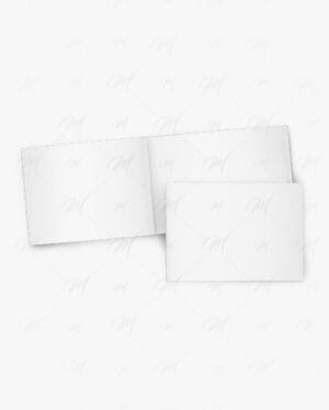 Mockup de folheto horizontal editável PSD – brochure mockup para apresentação gráfica