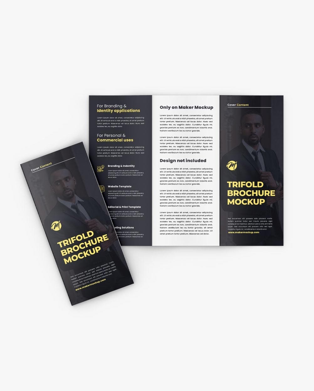 Trifold-brochure-mockup Trifold brochure mockup - Folheto Mockup – imagem 5