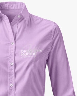 Mockup Camisa Social Feminina (Frontal) - Dress Shirt – imagem 2