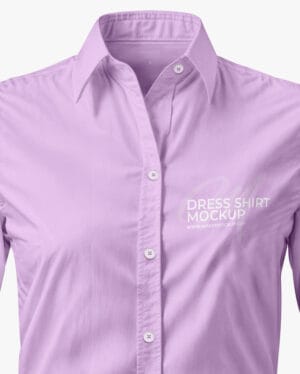 Mockup Camisa Social Feminina (Frontal) - Dress Shirt – imagem 6