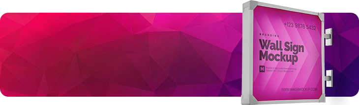 Banner publicidade final – mockup editável PSD para design gráfico