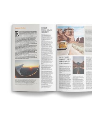 Mockup Revista Aberta Estúdio Fotográfico - Vista Frontal Mockup Mockups de Objetos para Download