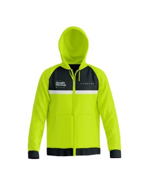 Mockup Hoodie Superfície Neutra - Vista Frontal Mockup Mockups de Roupas para Download