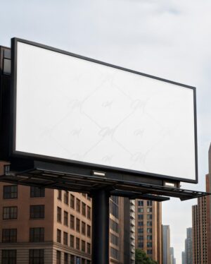 Mockup Outdoor Publicitário Rua Urbana Profissional - Mockup PSD Mockups de Publicidade Editável