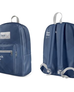 Mockup Mochila Superfície Lisa - Vista Frontal Mockup Mockups de Objetos para Download