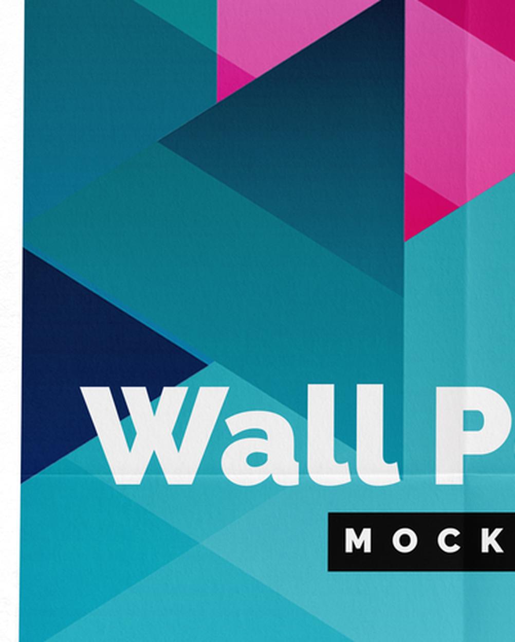Mockup Cartaz Parede Escritório Mockup Editável Mockup Cartaz Parede Escritório PSD Realista – detalhe 5