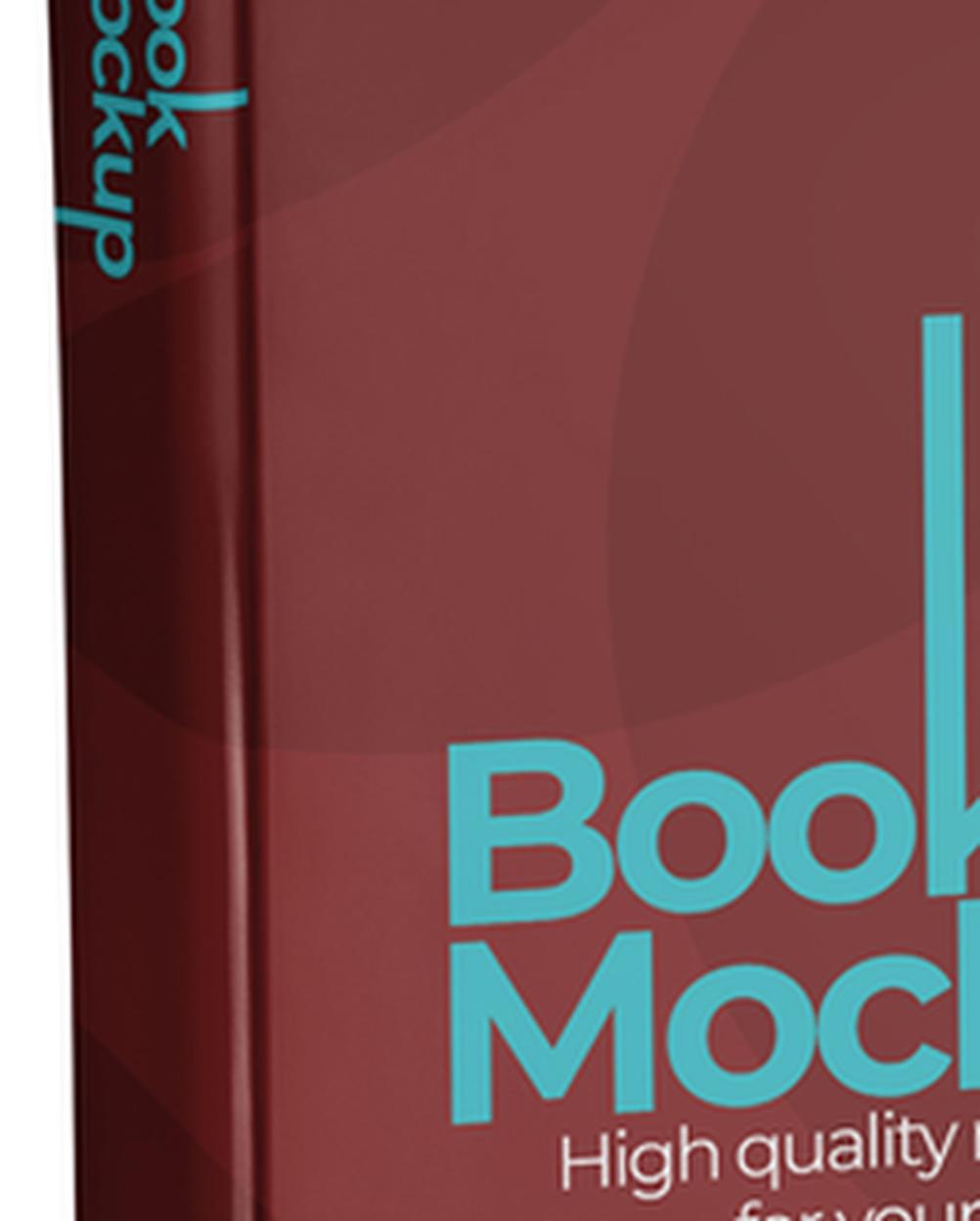 Mockup Livro Capa Dura Superfície Lisa Mockup Editável Photoshop Mockup Livro Elegante PSD – vista frontal