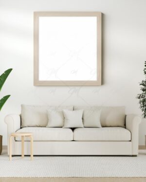 Mockup Quadro Parede Sala Residencial - Mockup PSD Mockups de Publicidade Editável