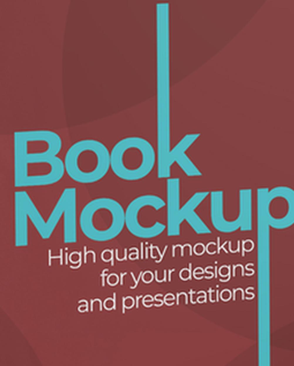 Mockup Livro Capa Dura Superfície Lisa Detalhe Realista Mockup Mockup Livro Elegante PSD – vista frontal