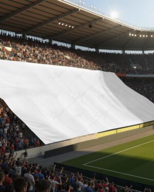 Mockup Banner Estádio Futebol - Mockup PSD Mockups de Publicidade Editável