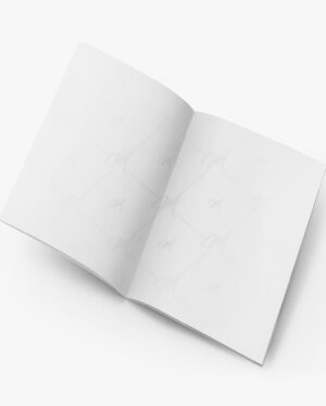 Mockup Revista Aberta Editorial Neutro - Mockup PSD Mockups de Objetos Editável