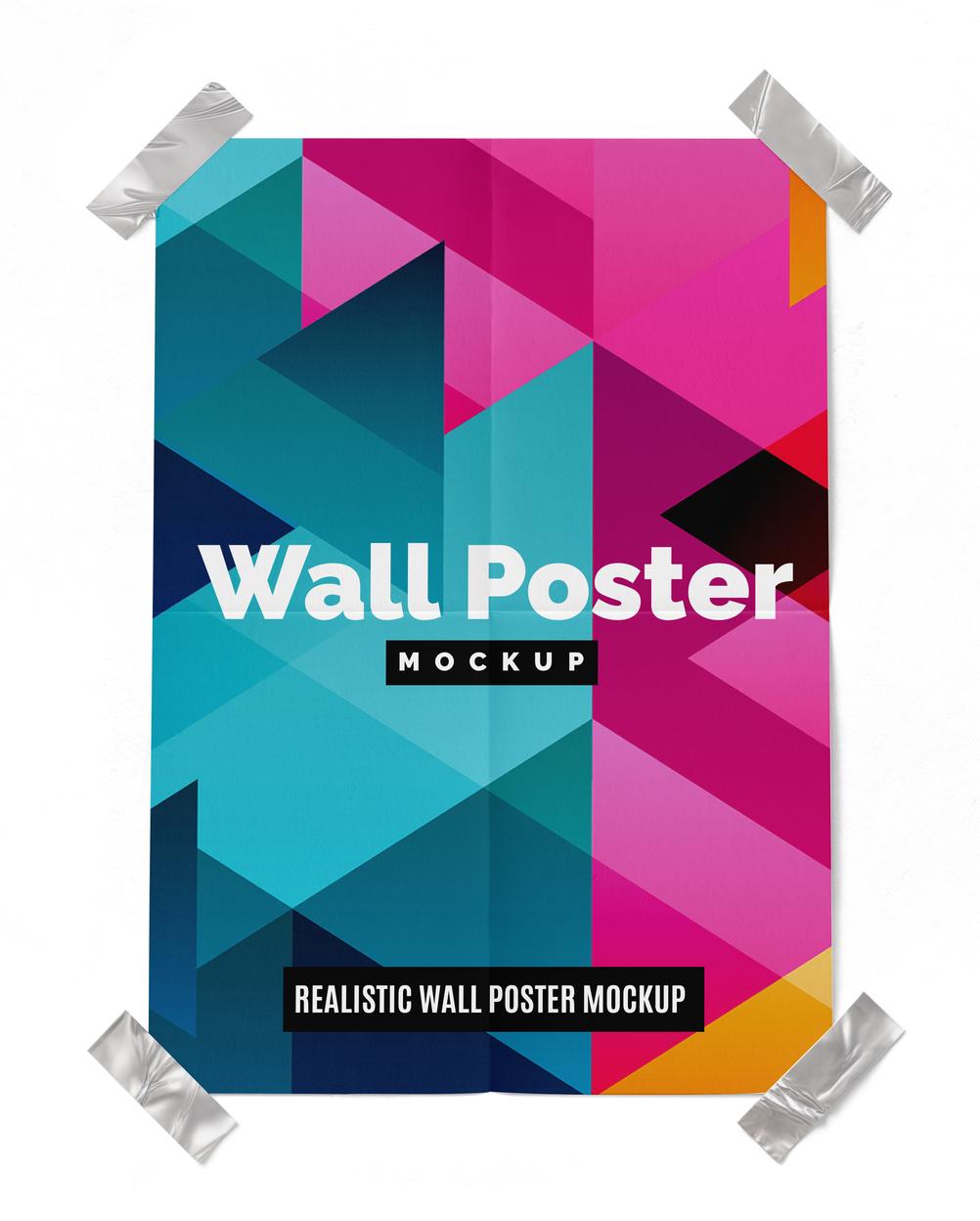 Mockup Cartaz Parede Escritório Vista Frontal PSD Mockup Cartaz Parede Escritório PSD Realista – imagem 3