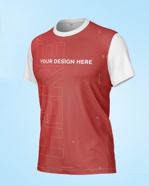 Mockup Camiseta Superfície Neutra Premium - Vista Frontal Mockup Mockups de Roupas para Download