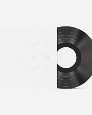 Mockup Capa Vinil Superfície Lisa - Mockup PSD Mockups de Objetos Editável