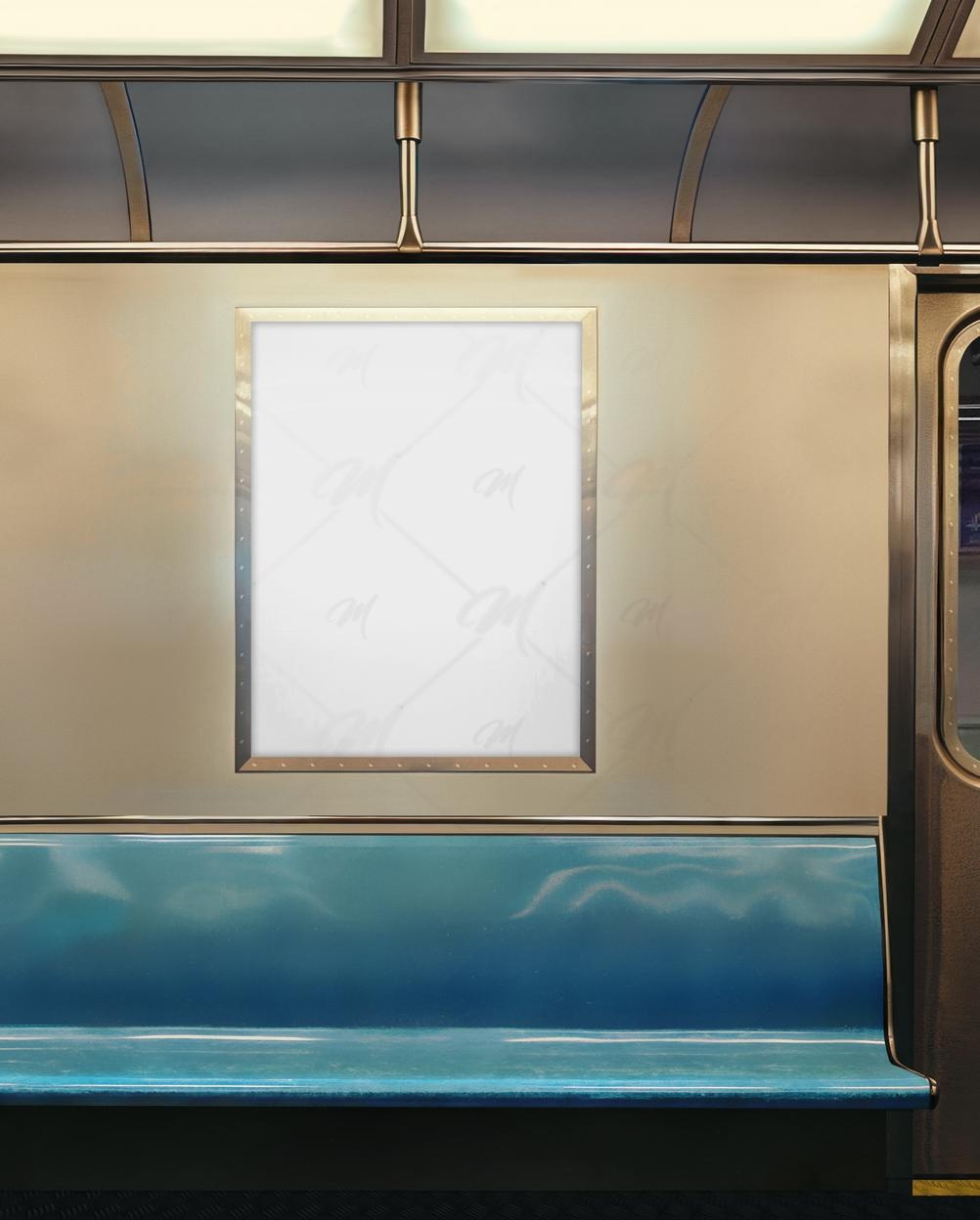 Mockup Anúncio Painel Vagão Metrô Mockup PSD Mockup Anúncio Painel Vagão Metrô - Mockup PSD Mockups de Publicidade Editável