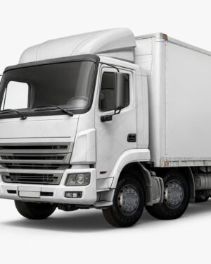 Mockup Caminhão Carga Estúdio - Mockup PSD Mockups de Veículos Editável