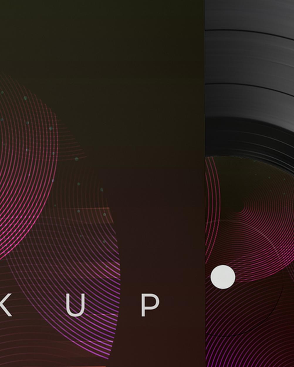 Mockup Capa Vinil Mesa Interna Preview Alta Resolução Mockup Capa Vinil Mesa Interna - Preview em Alta Resolução Mockup Mockups de Objetos