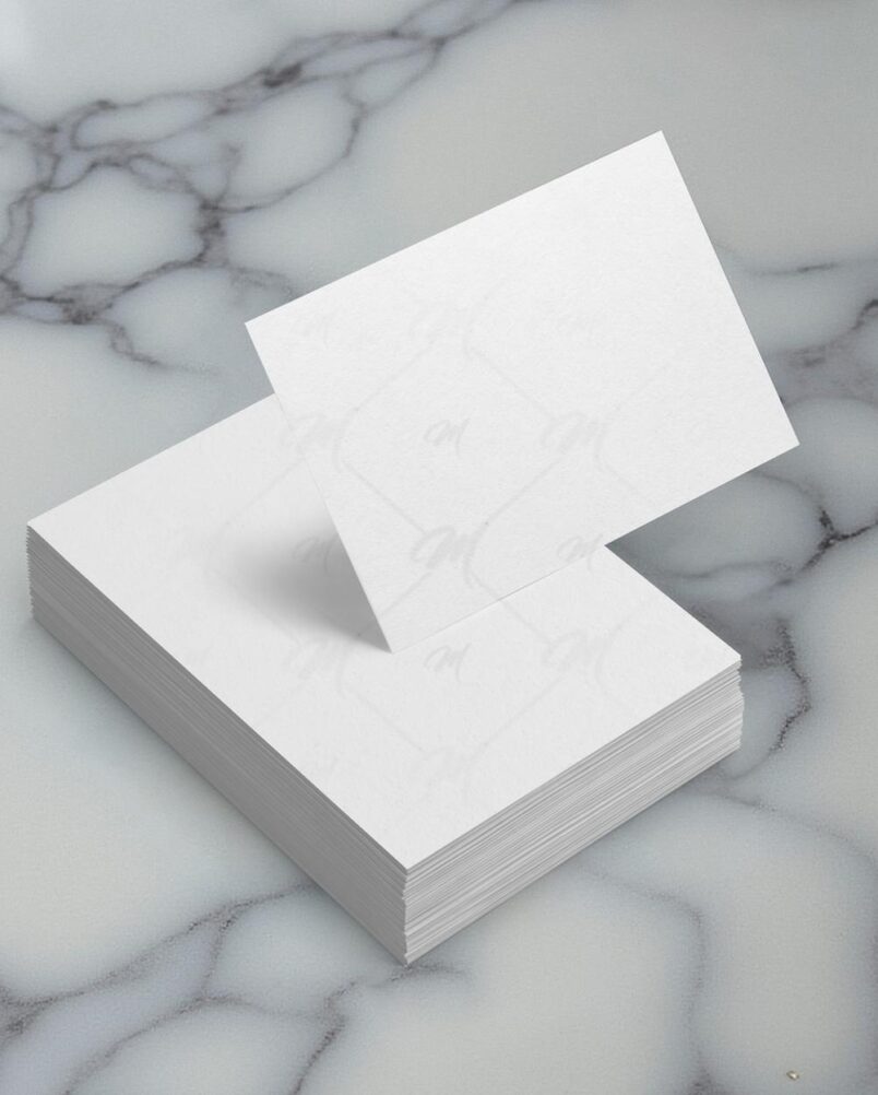 Mockup Cartão Visita Superfície Luxuosa PSD