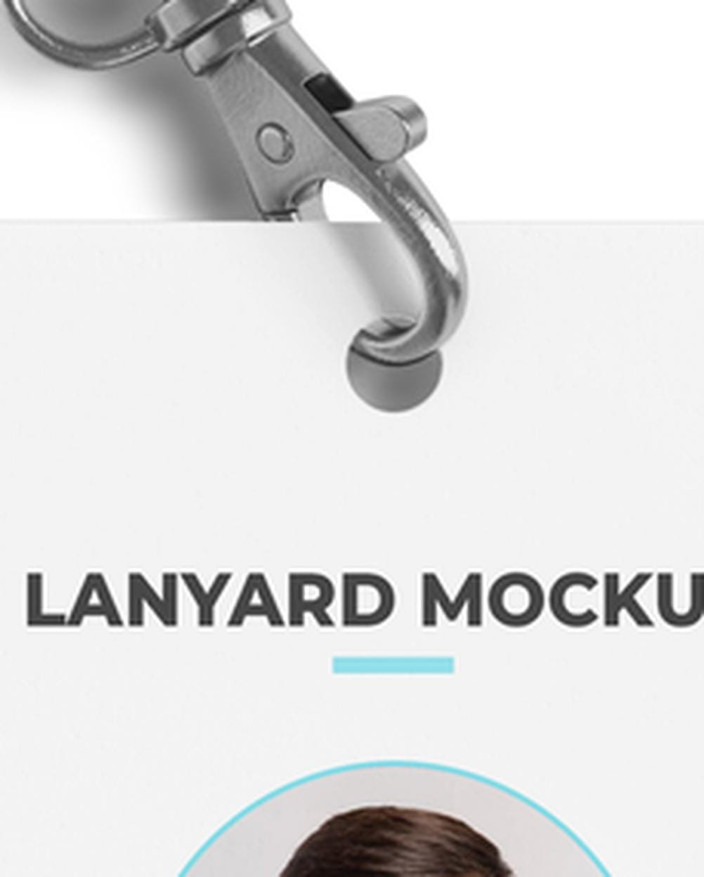 Mockup Crachá Identificação Cordão Mockup Editável Mockup Crachá Identificação Cordão - Mockup Mockups de Objetos Editável no Photoshop
