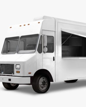 Mockup Food Truck Veículo - Mockup PSD Mockups de Veículos Editável