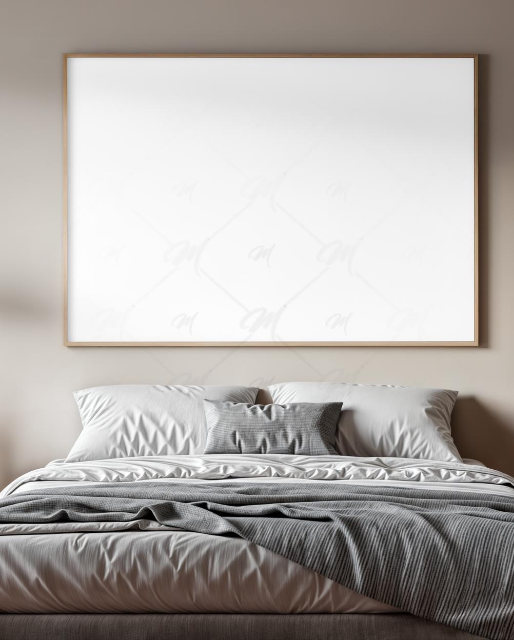 Mockup Quadro Parede Quarto Mockup PSD Mockup Quadro Parede Quarto - Mockup PSD Mockups de Publicidade Editável