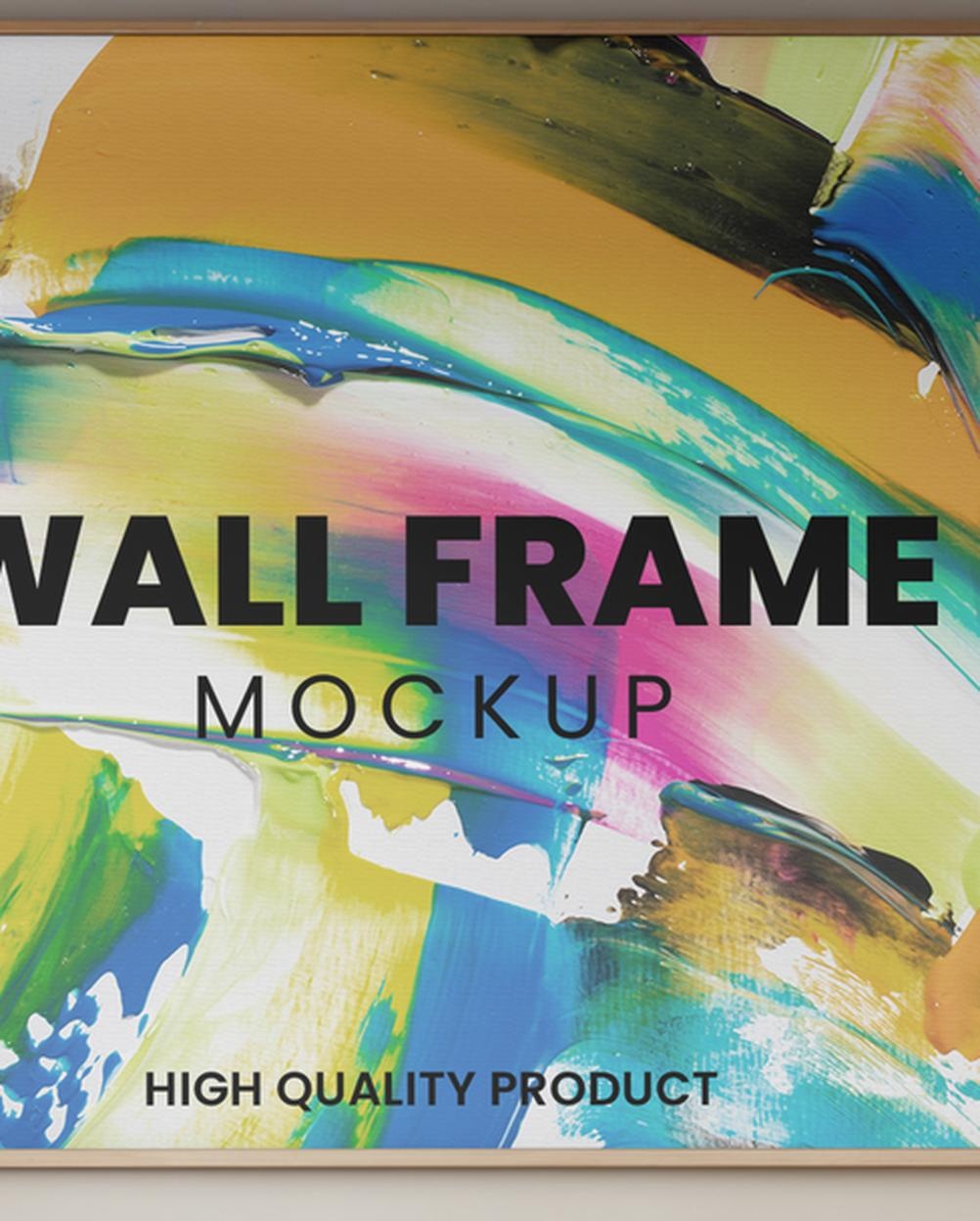 Mockup Quadro Parede Quarto Perspectiva PSD Mockup Quadro Parede Quarto - Perspectiva Mockup Mockups de Publicidade Download