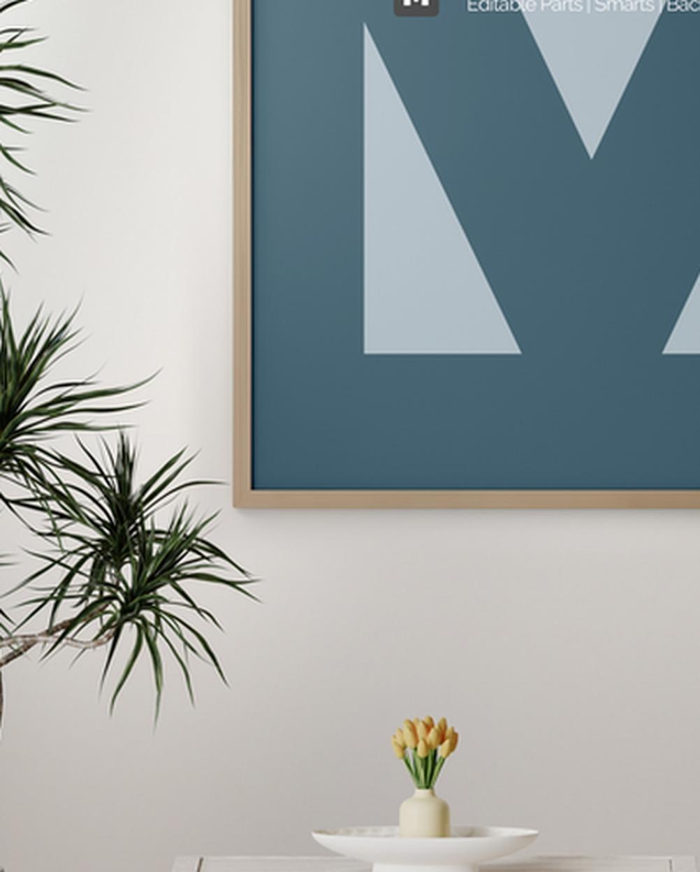 Mockup Quadro Parede Sala Moderna Premium Detalhe Realista Mockup Quadro Parede Sala Moderna Premium - Detalhe Realista Mockups de Publicidade Mockup Profissional