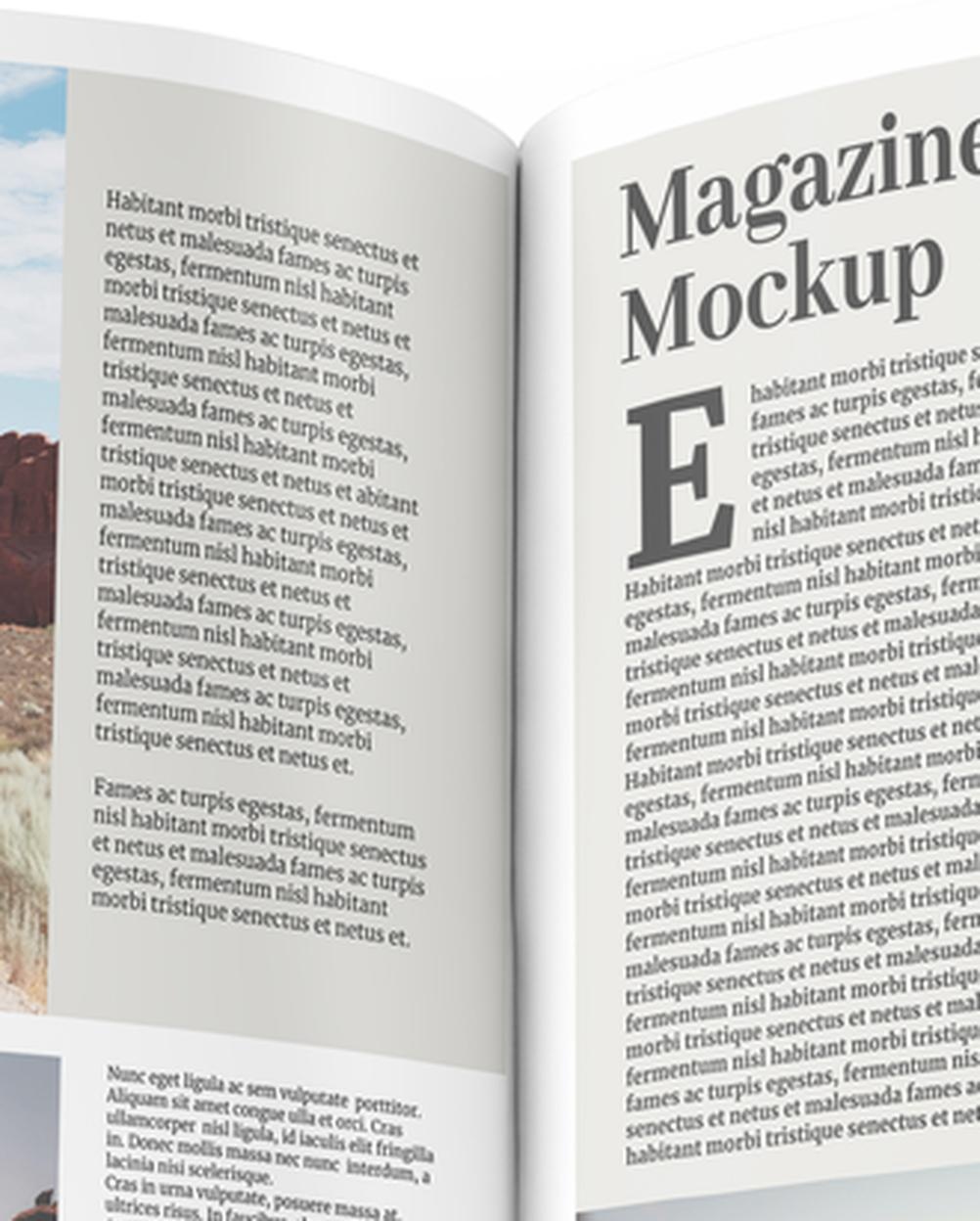 Mockup Revista Aberta Superfície Neutra Preview Alta Resolução Mockup Revista Aberta Superfície Neutra - Preview em Alta Resolução Mockup Mockups de Objetos