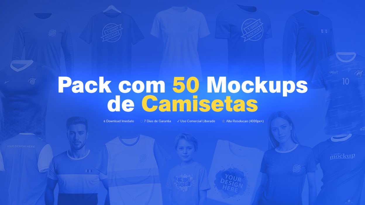 Pack 50 Mockups de Camisetas